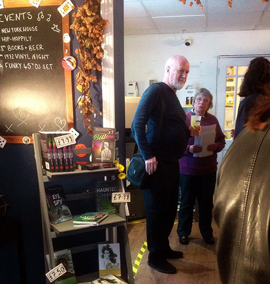 Adrian Green & Dorothy Turner reading at Hoppily event